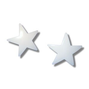 Vtg Enameled Star Earrings